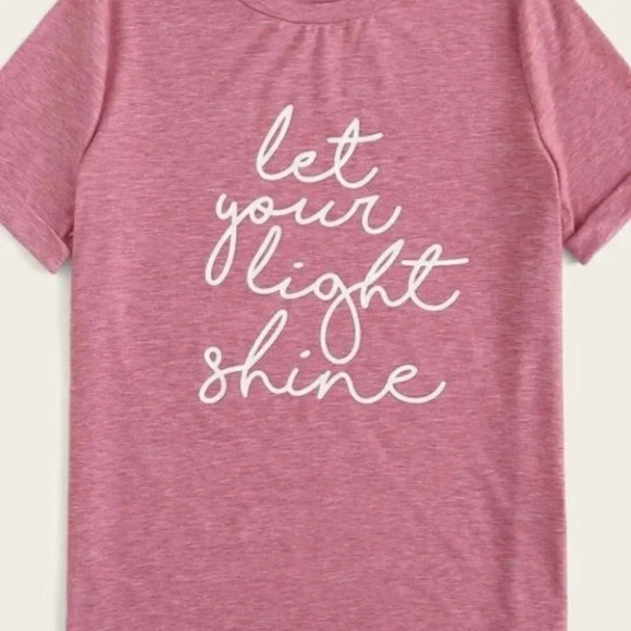 Casual Let Your Light Shine Graphic top - Picture 3 of 4